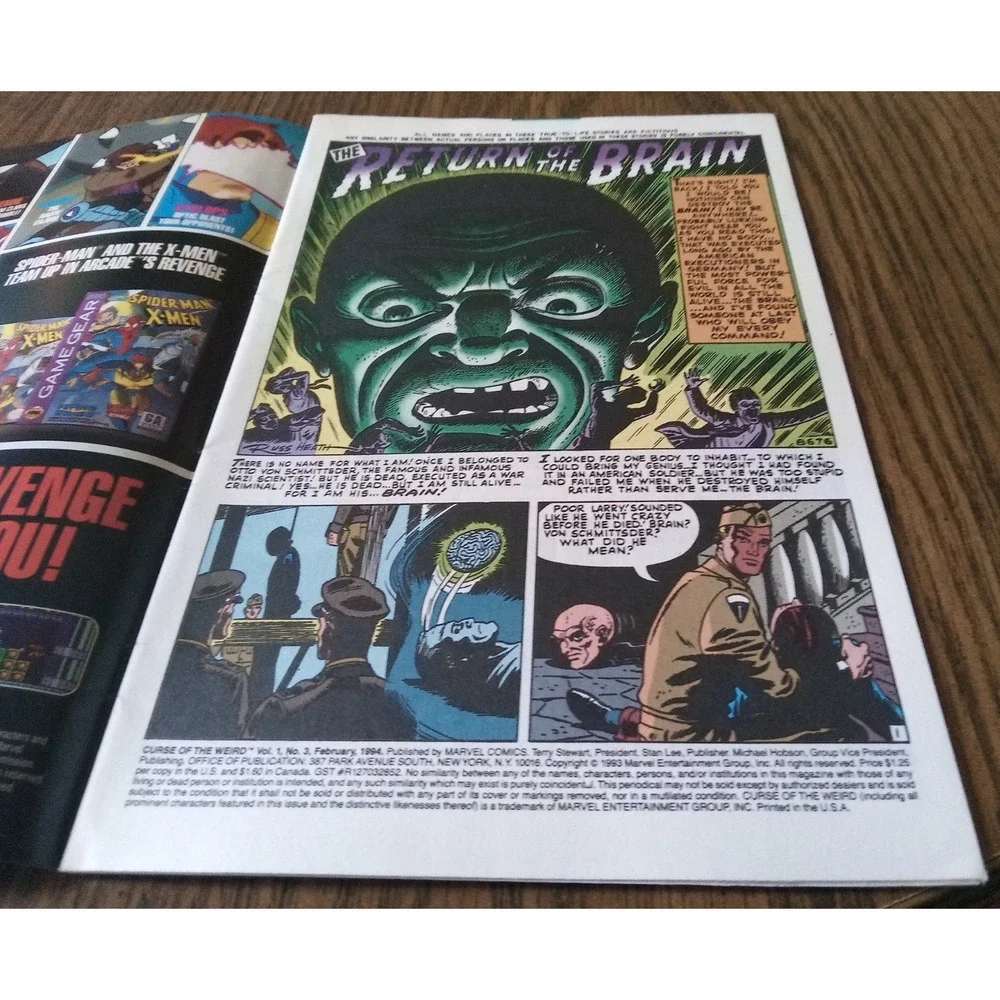 Curse Of The Weird #3 (February 1994 Marvel Comics)